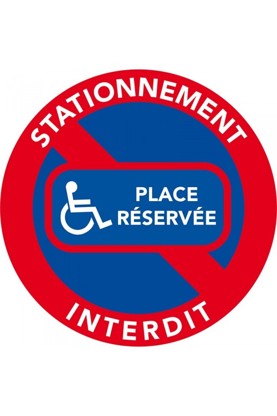 Autocollants "place réservée aux handicapés"