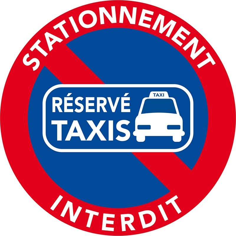 stationnement interdit car place réservée aux taxis