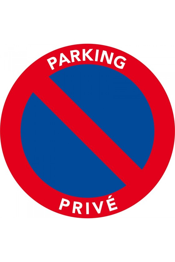 Autocollants stationnement "parking privé"